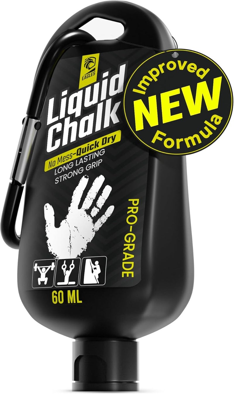 Eagle's Pro Grade Gym Liquid Chalk 50, 120 or 280ml Mess-Free Chalk for Weightlifting, Gymnastics Rock Climbing, Pole Grip, Sports Dries in Seconds - Sweat-Resistant and Long Lasting - Image 1